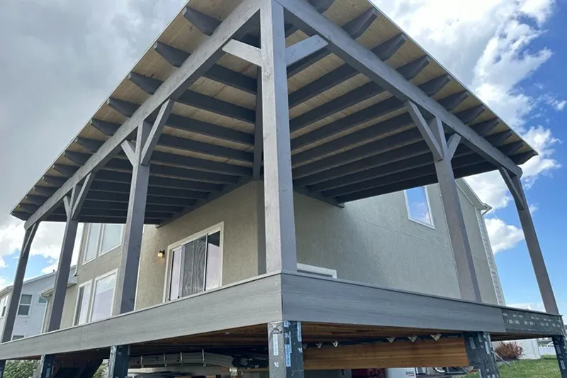 Attached Single Slope Pavilion in Utah